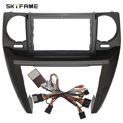 Skyfame Versatile Frame Kit 04-09 Discovery 3 Land Rover Discovery 3 Lr3 Navigation Frame (Other Car Video) - type-a-right-angle-dark-gray-9inch-single-frame