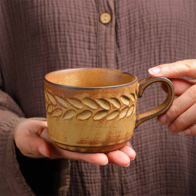 Tazza Ceramic Source Design Sense, colore bianco, colore chiaro, lusso, alta qualità, ideale per tè pomeridiano e caffè._voghion.com