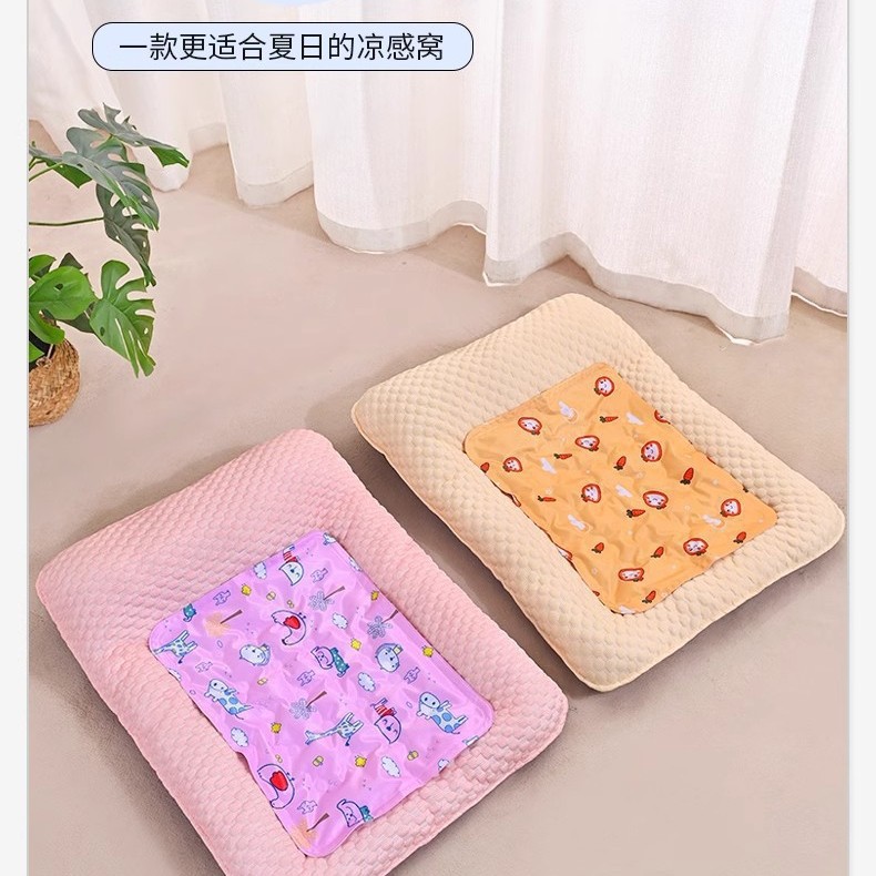 Alfombrilla de hielo para mascotas Alfombrilla de verano para gatos Alfombrilla de hielo Nido de hielo Alfombrilla de verano para dormir para gatos