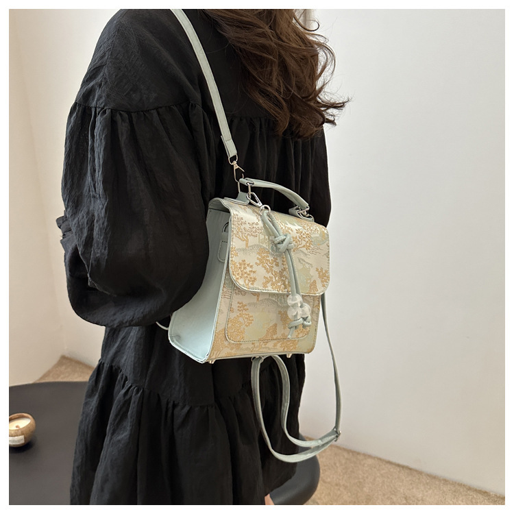 2024 New Style Fashion Design One Shoulder Crossbody Bag with Western Style, Pure Color, Fresh Underarm Texture_voghion.com