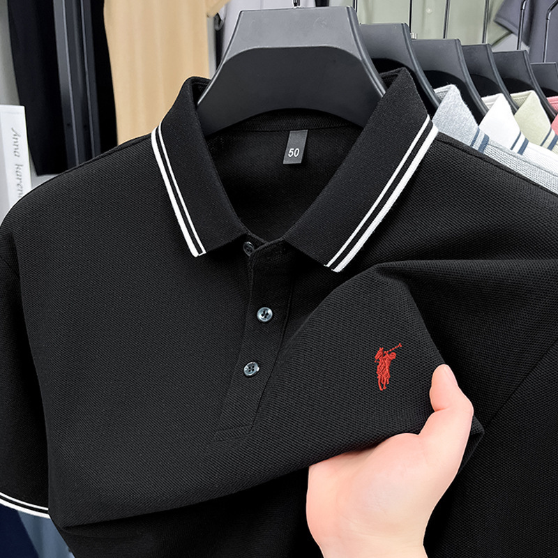 夏季官方正品保罗POLO衫男士短袖T恤珠地网眼美式小马标半袖|undefined