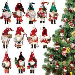 クロスボーダークリスマスくるみ割り人形装飾品セット木製くるみ割り人形兵士休日吊り飾り