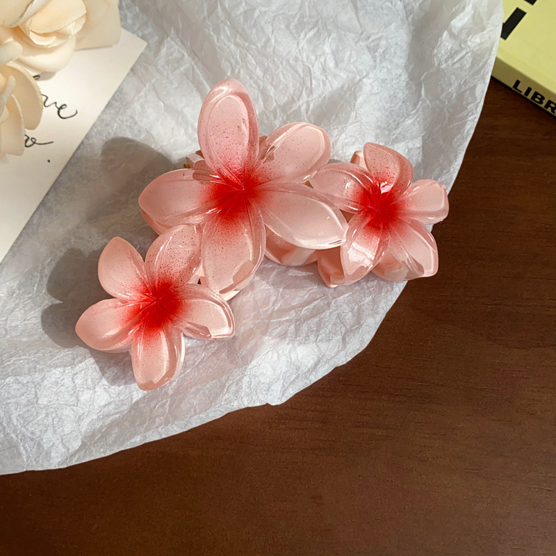 Carpeta de agarre de palabra redonda de color café, clip de tiburón de pelo de disco de alta gama retro, personalidad simple y de moda, nueva horquilla, accesorios para el cabello