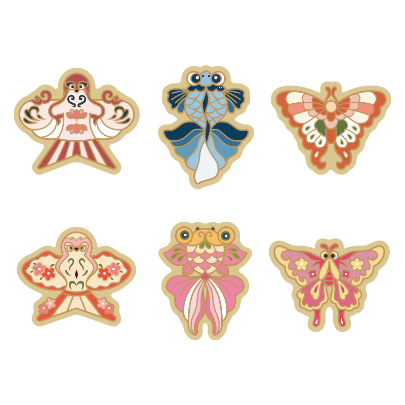 Molde de galletas de pez mariposa para fiesta de horneado DIY molde de flip 3D estereoscopio de prensa molde de corte de galletas de helada