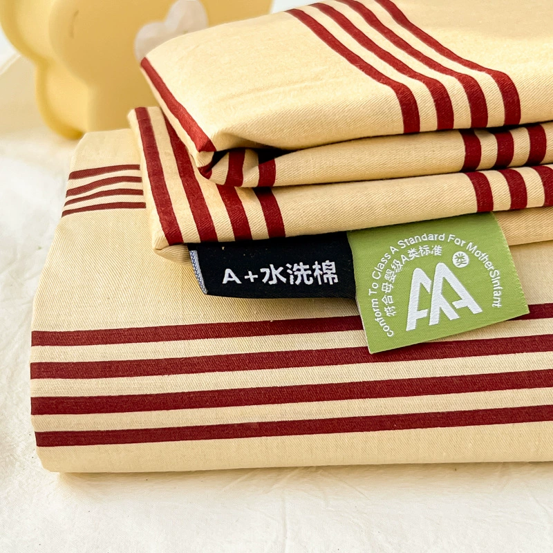 3-Piece Cotton Bedding Set, Mother & Baby / Elementary Students — Pillowcase + Sheet, Multiple Patterns