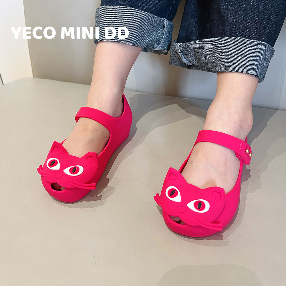 2023 sommer Neue Katze Mädchen Sandalen Baby Gelee kinder Strand Prinzessin Nette Schuhe Koreanische Ausgabe Frauen_voghion.com