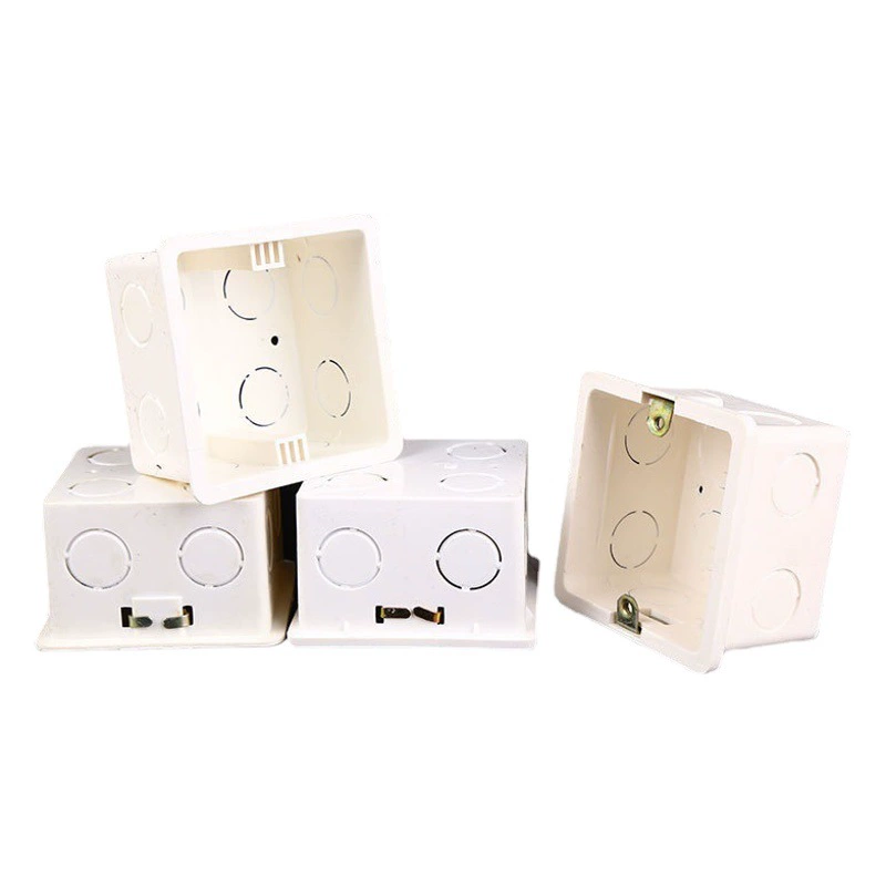 Распределительная коробка собственного производства и собственной продажи 86 типа для украшения дома ПВХ пластик настенный скрытый Нижний Выключатель аксессуары для коробки электрика