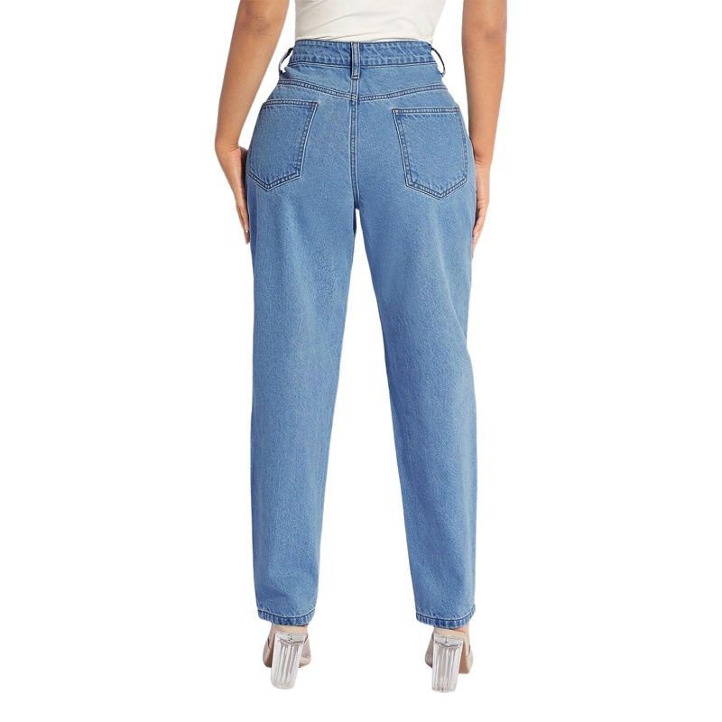 DZT004 # europeo y americano transfronterizo Amazon eBay AliExpress deseo más tamaño de las mujeres pantalones de mezclilla rasgados