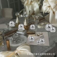 跨境亚马逊爆款 5cm平底球  站立镜面球 桌面迪斯科球平底镜面球