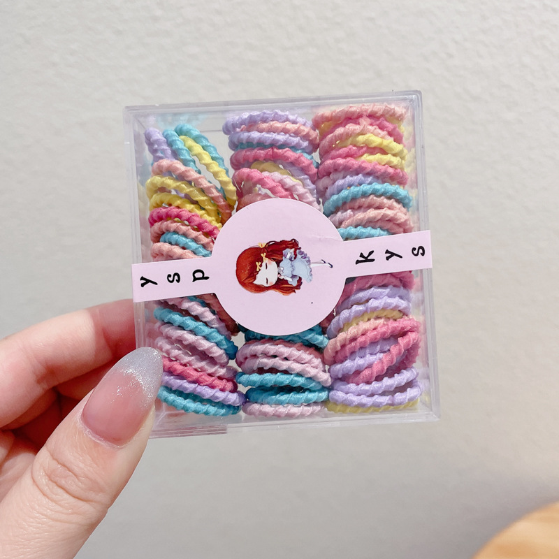 Linda lazo para el pulgar de los niños, cuerda para el cabello alta elástica y duradera, la cabeza del bebé de los niños no daña el cabello, cuerda para la cabeza de goma para mujeres