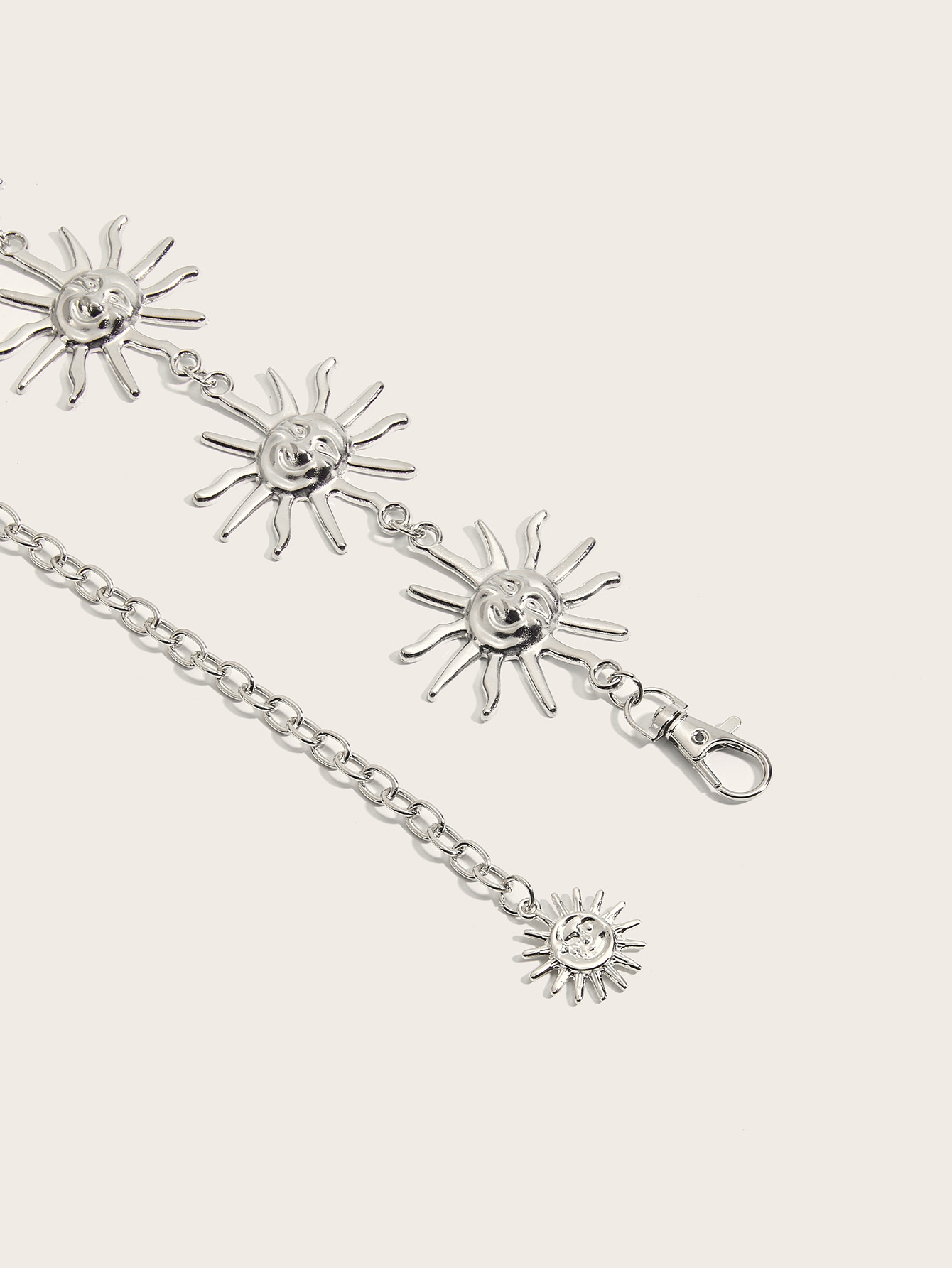 100g Weight Waist Chain Classification Holiday, Beach Occasion Iron Material Sun Pattern Spring&Summer Season Women's Gender Vacation Style Wholesale Jewelry Vacation Sun Iron Waist Chain 18