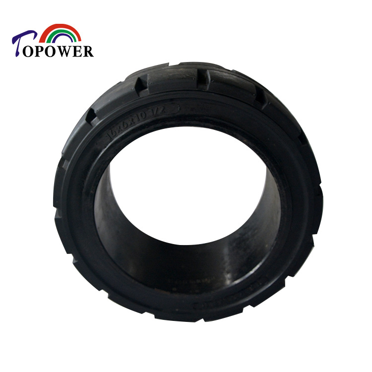 托普实心胎/适用于铣刨机拖车机械压配式实心胎16X6X10 1/2