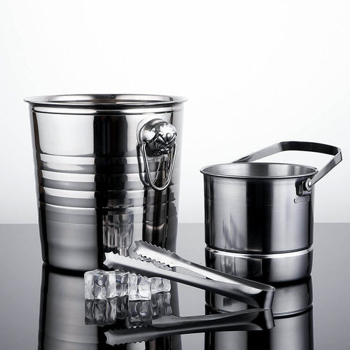 Stainless steel tiger head ice bucket KTV ice bucket commercial frozen wine bucket champagne bucket ice bucket red wine ice bucket bar use