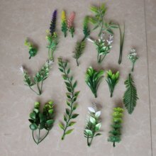 仿真绿色叶子 水草波斯叶婚庆花墙装饰胸花手腕花配件diy手工辅料