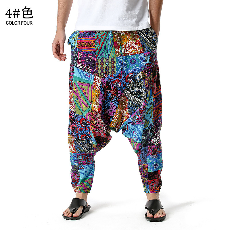 men's and women's foreign trade Harun yoga pants loose bohemian pants hanging pants moth pants 22