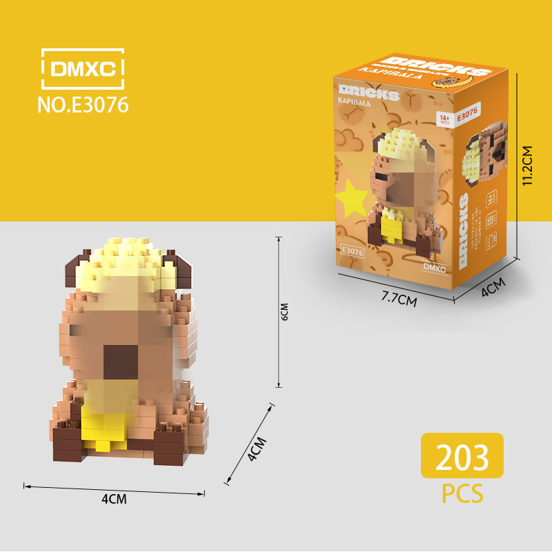 Modelo de Bloques de Construcción en Miniatura de Plástico DIY
