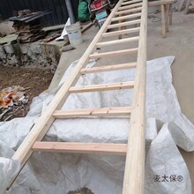 实木加粗木质圆料单梯爬梯老式阁楼包邮装修工程楼梯梯子家麦太保