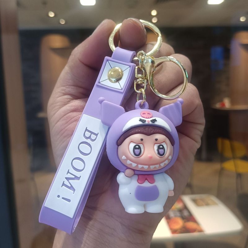クリエイティブホットスタイルラブブキーホルダー漫画リトルシープペンダントおもちゃベビーグラバーかわいいキーチェーンリング卸売|undefined