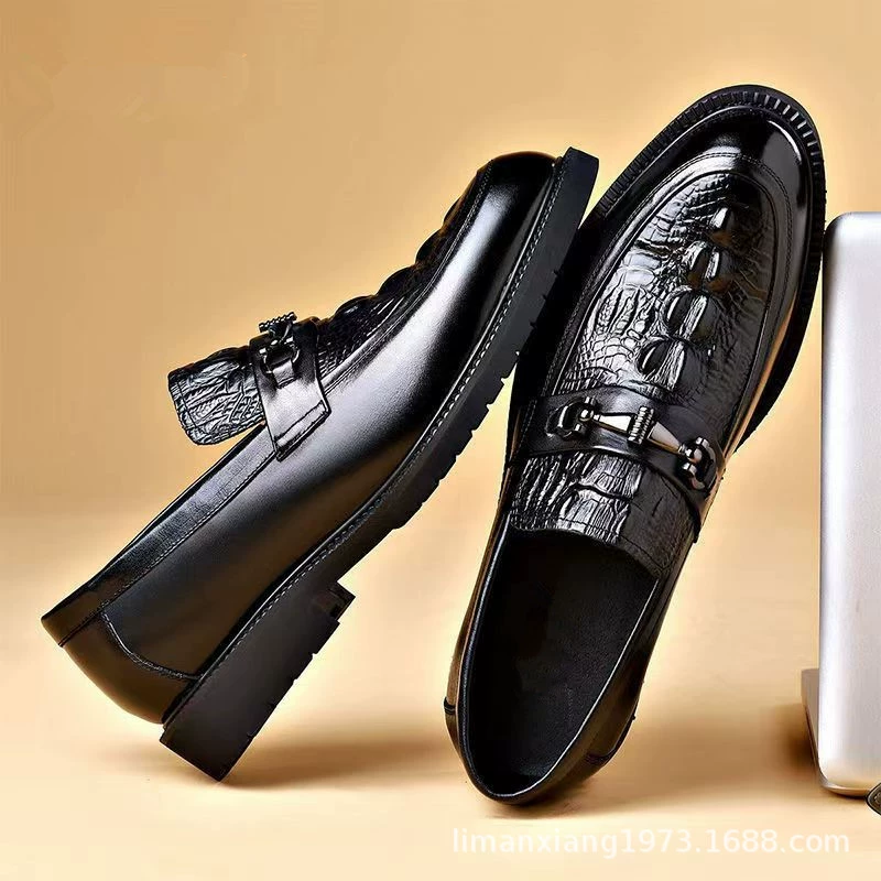 Кожаная мужская бизнес-обувь повседневная кожаная обувь производитель ebay на работе