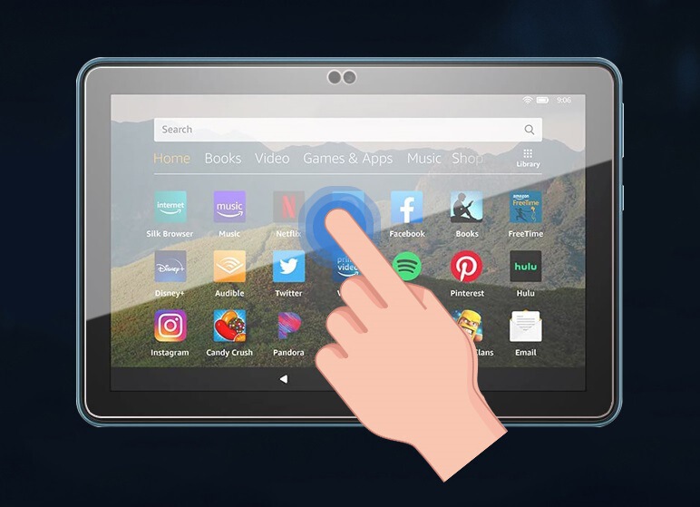 For Amazon 2020 Fire HD 8plus screen glass tempered film HD8 e-book protective film