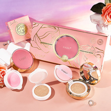 卡琪丽玫瑰植萃多肽持妆气垫BB霜套装送替换芯遮瑕滋润清爽不脱妆