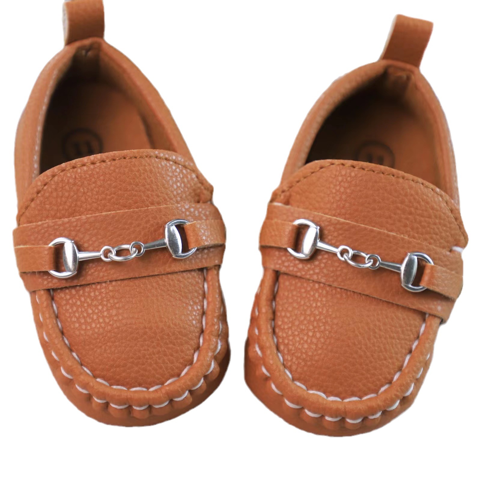 Primavera y otoño bebé niño zapatos antideslizantes ligeros zapatos para caminar cadena de hierro niños niñas mocasines zapatos de bebé