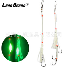 LD船钓带鱼仕挂钩海钓强鱿鱼钢丝串钩舟山海礁太刀鱼钓组批发倒钓