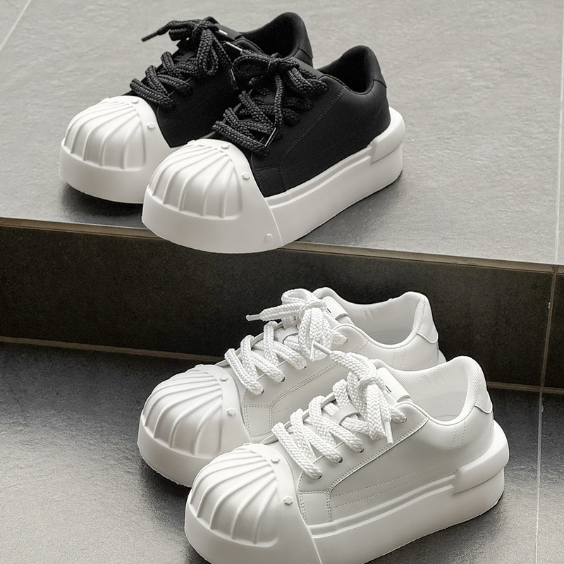 6602 Trendy Brand Ultra-Light Shell-Toe Men's Shoes with Thick Soles and Height Increase, 5cm New Casual Sports Trendy Men's Shoes