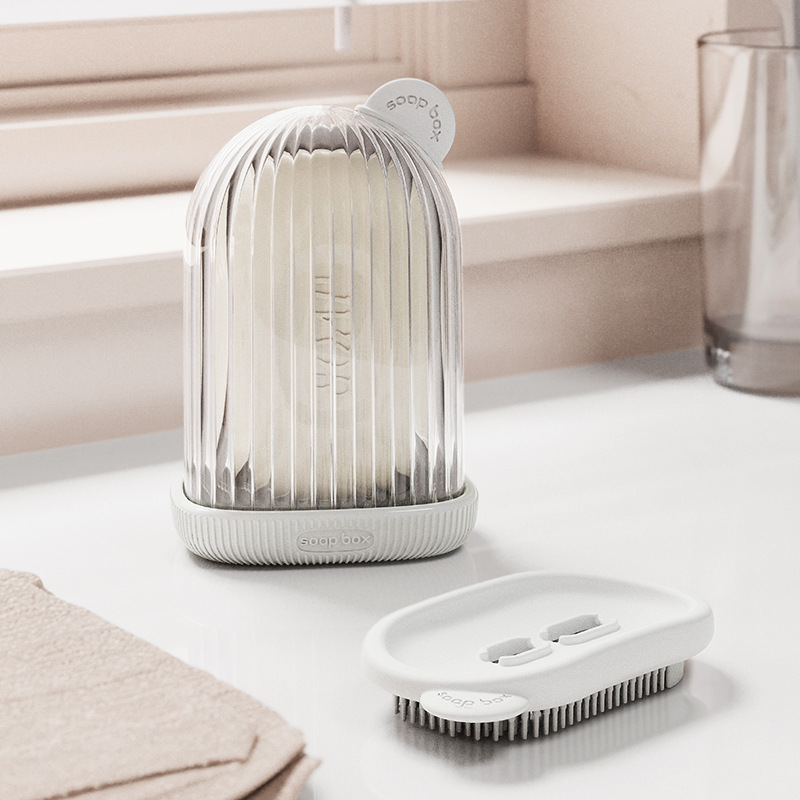 caja de jabón portátil sellado impermeable con cubierta impermeable ropa interior lavandería viajes de negocios caja de jabón