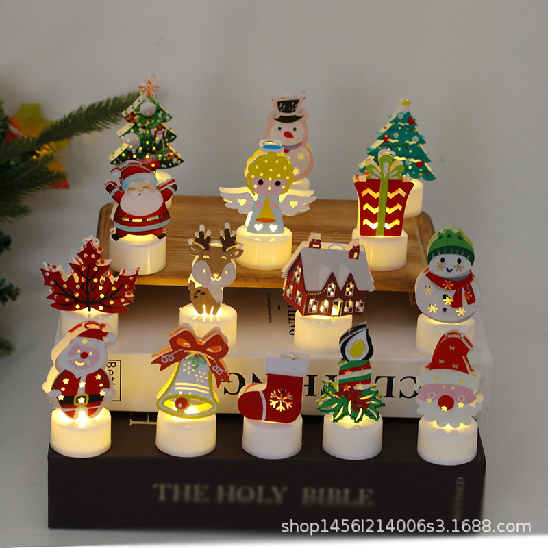 Lámpara de Vela Electrónica LED Hierro, Decorativo, para Navidad image 4