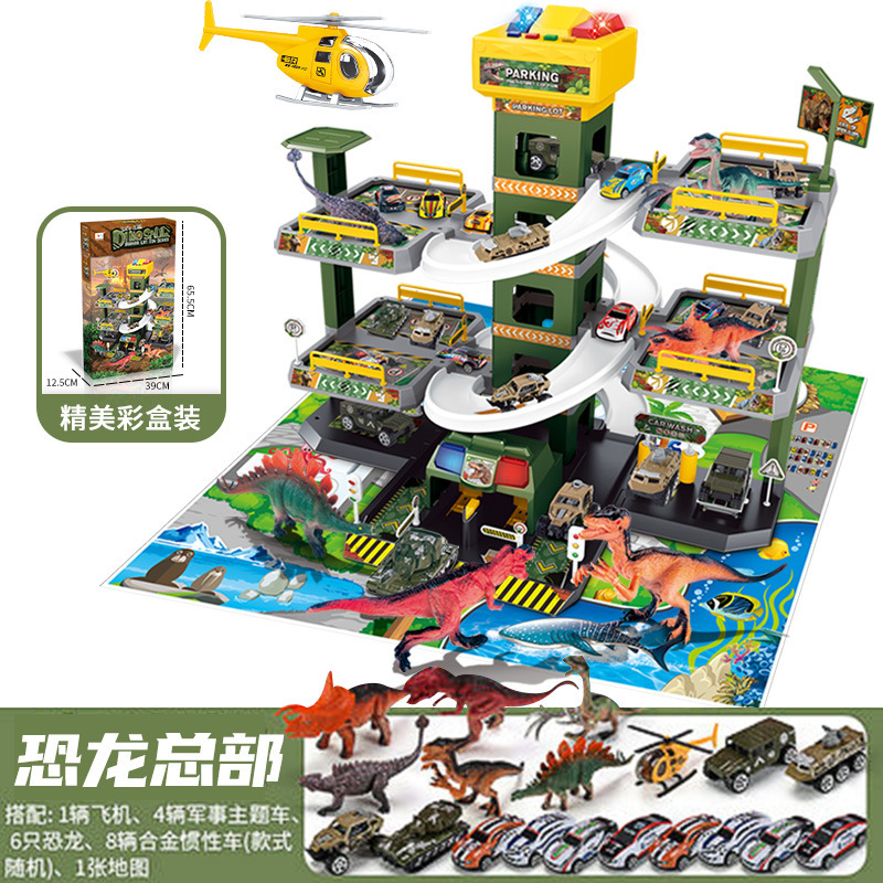 Juego de Pista de Carreras y Estacionamiento 42PCS de Metal para Niños
