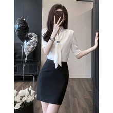 工作服职业气质女装套装高端夏季空姐制服前台接待衬衫包裙ol工装