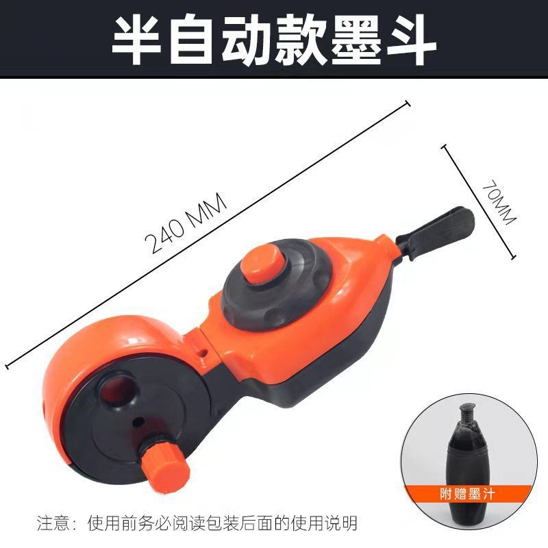 Marcador de Líneas de Tinta para Carpintería, Marcador de Líneas Automático, Marcador de Líneas de Madera Manual, Marcador de Líneas de Plástico con Hilo, Marcador de Líneas de Tinta, Marcador de Líneas de Algodón