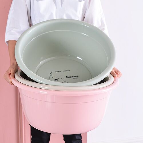Bath basin baby thickening extra large plastic basin washing clothes large wash basin deepening household foot basin