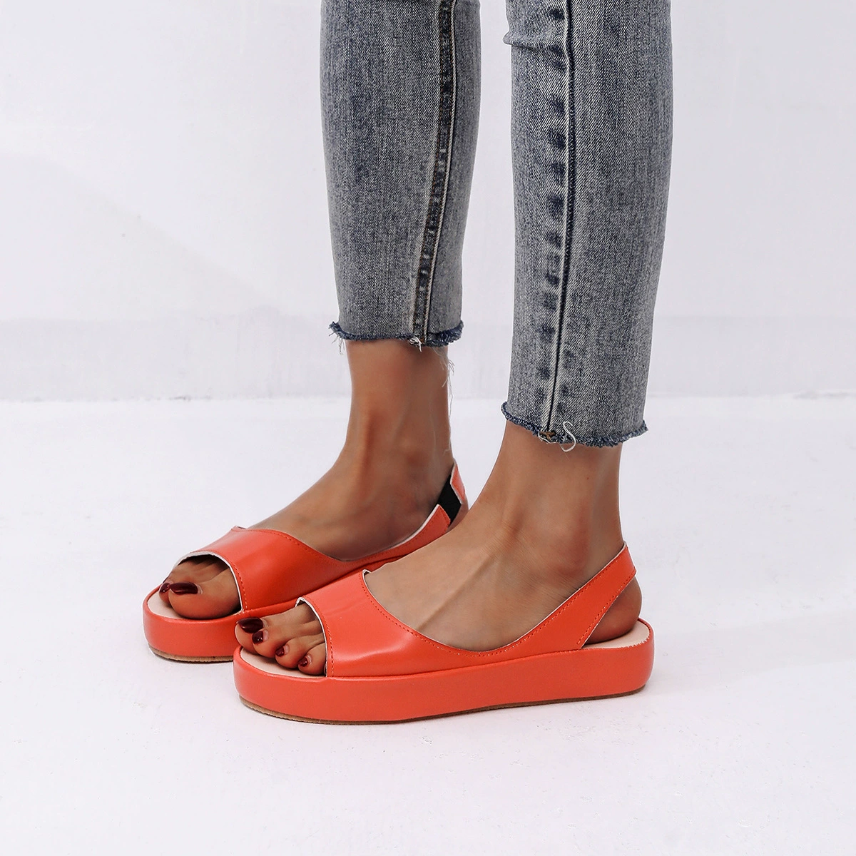 Summer sandals for leisure, beach footwear, 2022, plus size