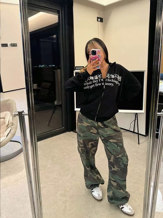 ​​Quirky Graphic Zip-Up Hoodie – Retro Humor Oversized Pullover With Playful Print (Unisex, S-5XL, Multi-Color)​​_voghion.com