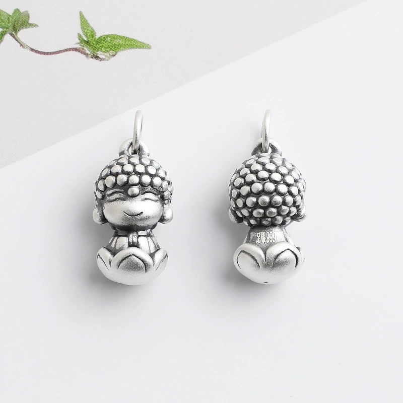 Серебряное браслет, подвеска, аксессуары, ручка, детское ожерелье, S999, 3D, ручная работа