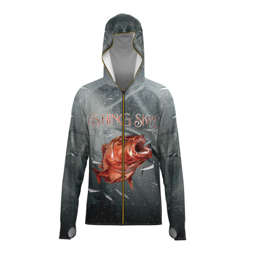 UPF50+ anti-UV cycling clothing, lightweight ice silk sun protection clothing, mask, cycling hooded bib, lure fishing clothing