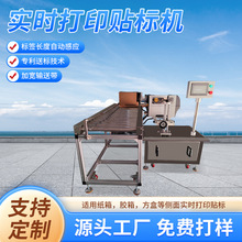 定制侧面贴标机全自动实时打印机械二维码条形码不干胶标签机