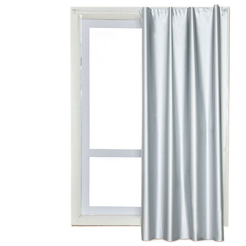 Sunshade curtain fabric self-adhesive without drilling for bedrooms, homes, magic tape sunshade fabric for dormitories, rental rooms, simple curtains