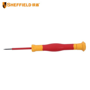 Steel Shield SHEFFIELD S 151043 Double Color Shank Insulated One Word Precision Screwdriver 2.0 * 0.40 * 50mm