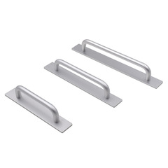 Slim aluminum hidden pull handle simple furniture drawer embedded slot embedded aluminum alloy handle