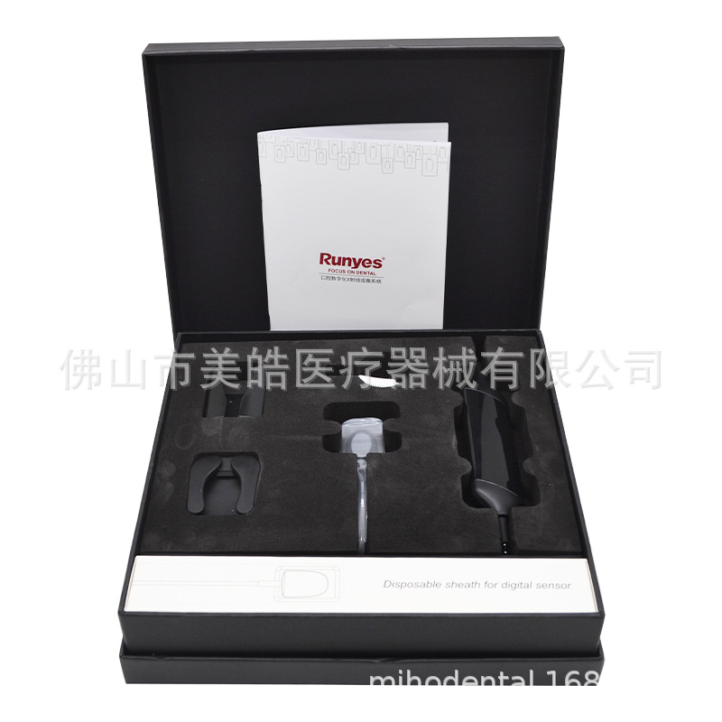 Sensor de máquina de rayos X de la máquina de película Runyes Sensor digital oral dental del sistema de imagen del sensor de campo azul