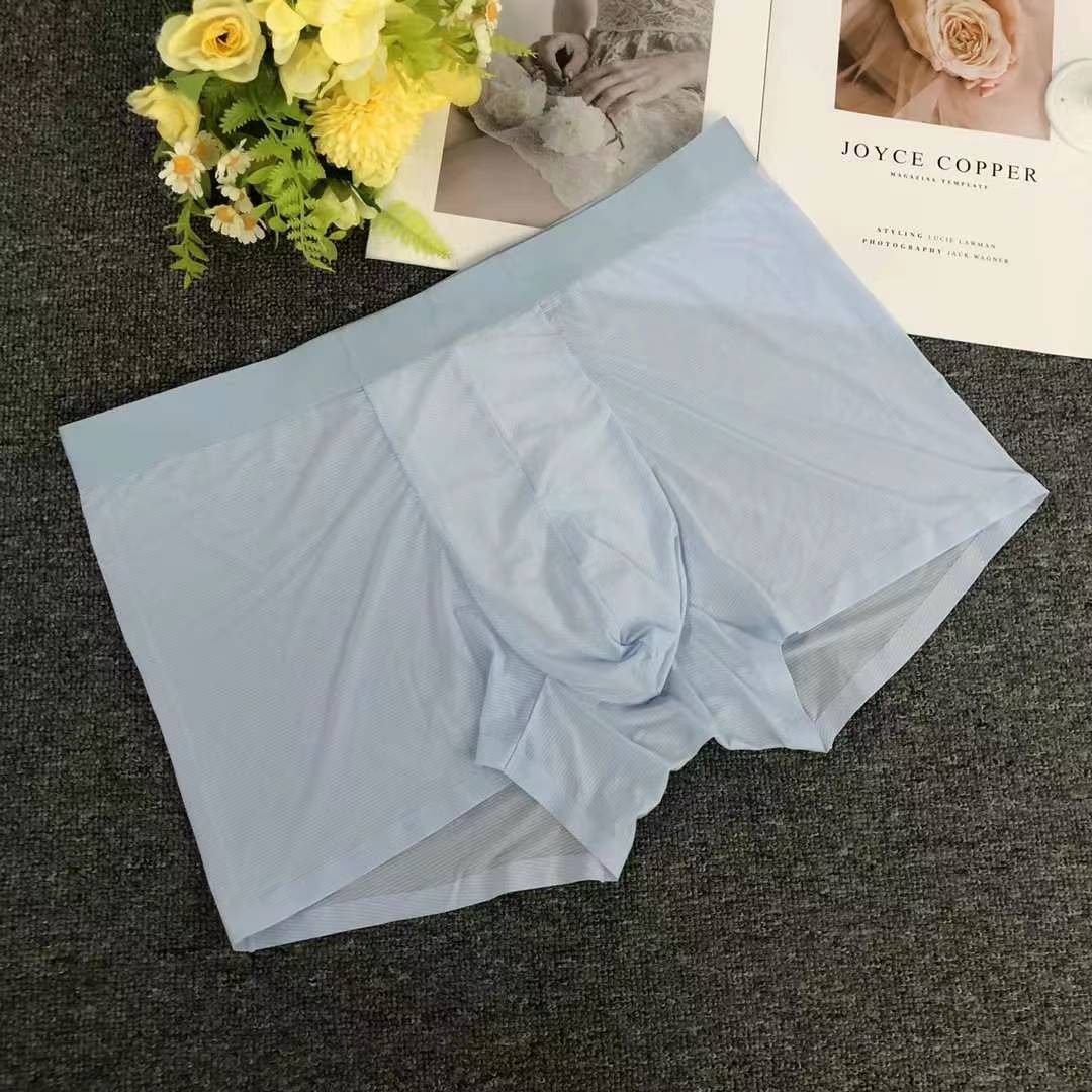 Fábrica directa calzoncillos de hielo de hombre calzoncillos de nylon caliente antibacteriano calzoncillos de verano delgados cómodos y transpirables