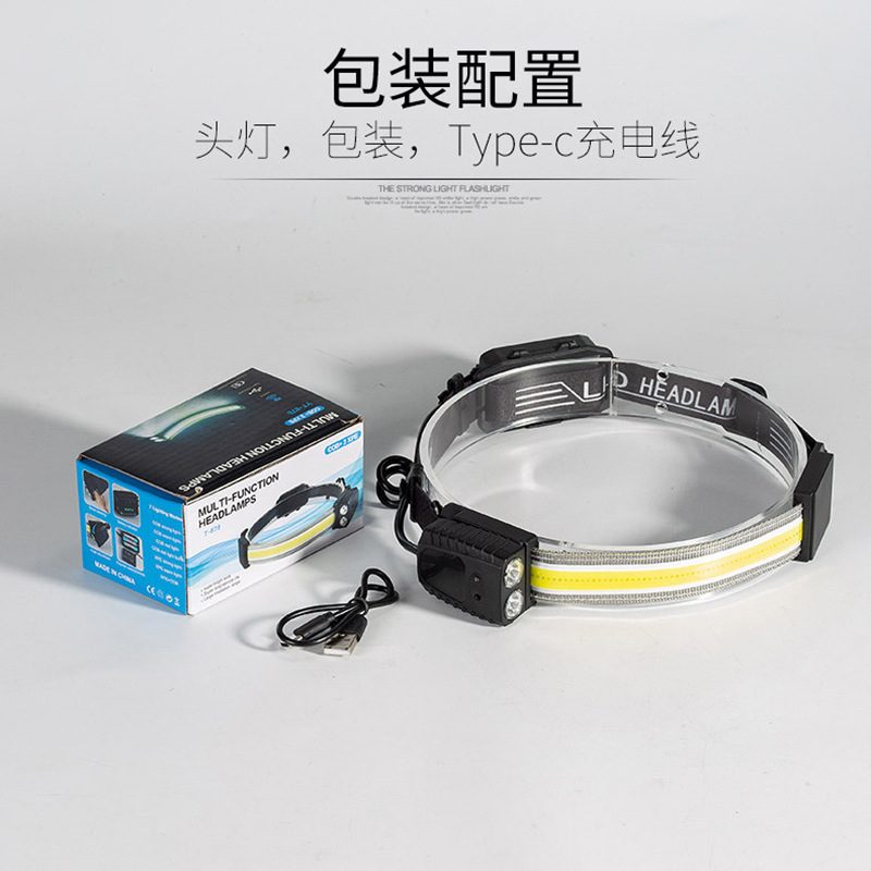 Nuevo faro al aire libre pesca Luz de marcha multi-funcional resaltar iluminación de emergencia del hogar tipo de inducción de larga resistencia