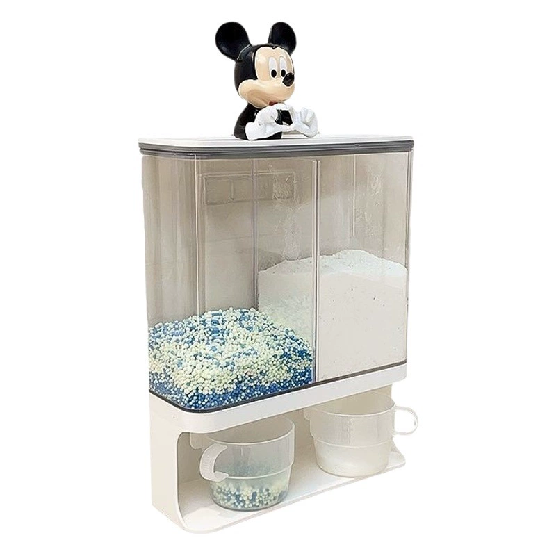 Стиральный порошок ароматный ящик для хранения бусин настенный влагостойкий пыленепроницаемый водостойкий простой бытовой стеллаж для хранения гелевых бусин для стирки