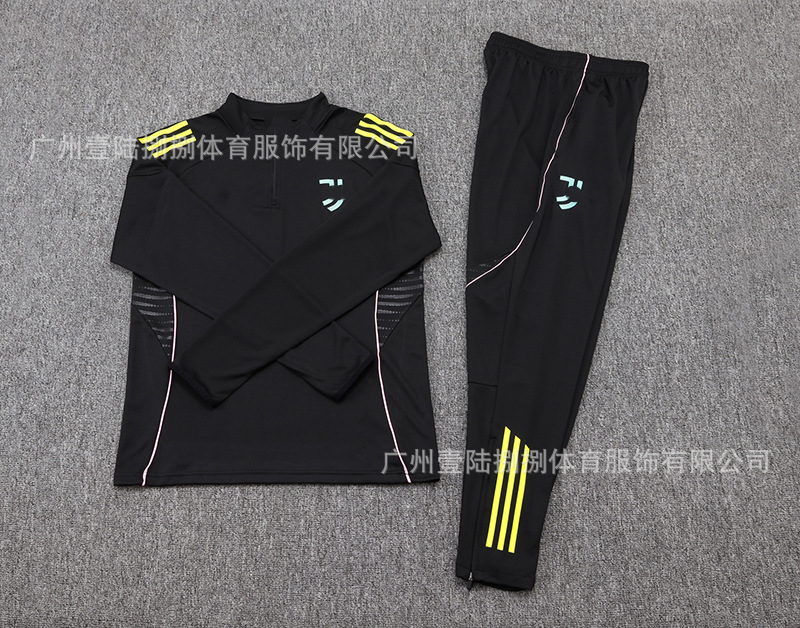 2526新款足球服巴黎皇马阿森纳拜仁长袖半拉训练服一件批发|undefined
