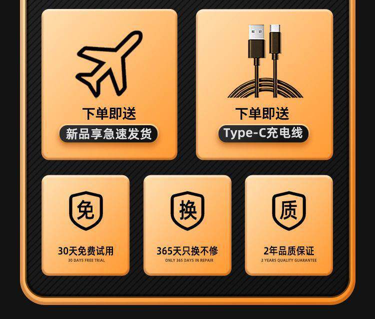 Wireless Bluetooth earphones, neck-mounted, for sports and gaming, with large battery capacity and long standby time, compatible with Huawei, VIVO, Apple, and OPPO