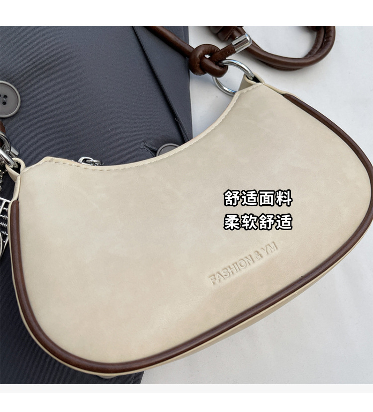 French niche quality handbag, women's bag, Spring 2025 new underarm bag, simple and versatile commuter crossbody bag Item Picture