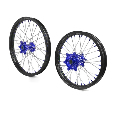 Rear Wheel Frames, Hubs, Rims – Motorcycle wheel hub - a-set-of-front-and-rear-blue-21-16-18x185